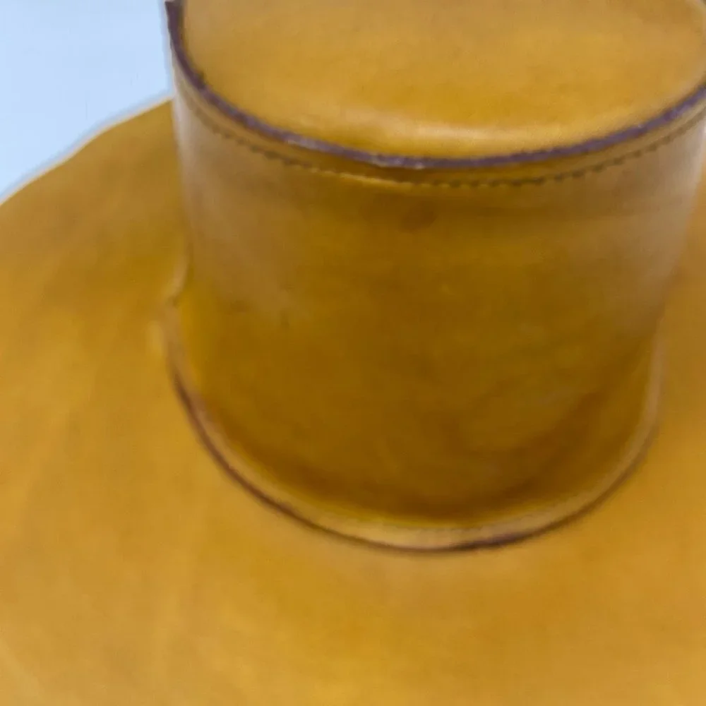 VINTAGE | Skully's by Henschel Western Tan Leather Hat